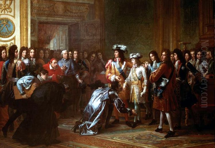 Philippe of France, Duke of Anjou, proclaimed King of Spain under the name of Philippe V, November 16, 1700 Oil Painting by Francois Gerard