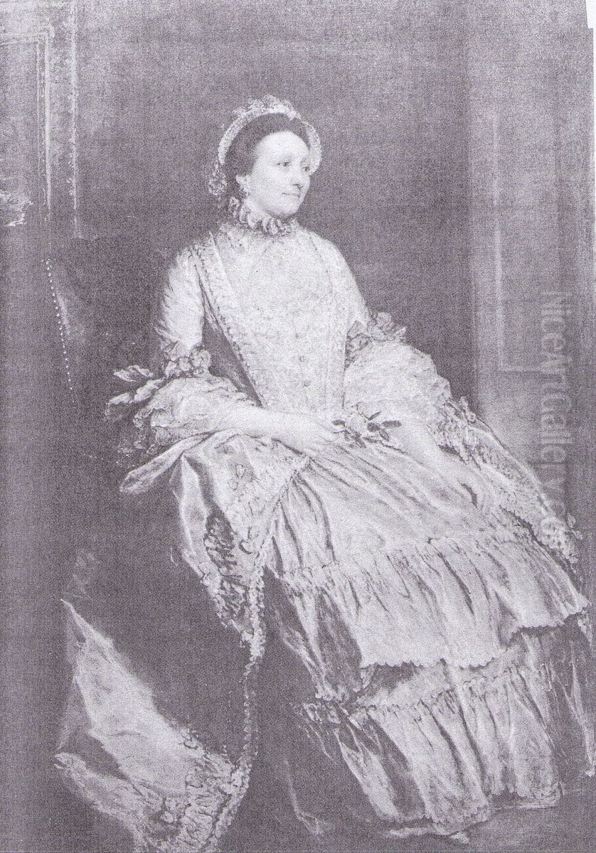 The Wife of William St Quintin Oil Painting by Thomas Gainsborough