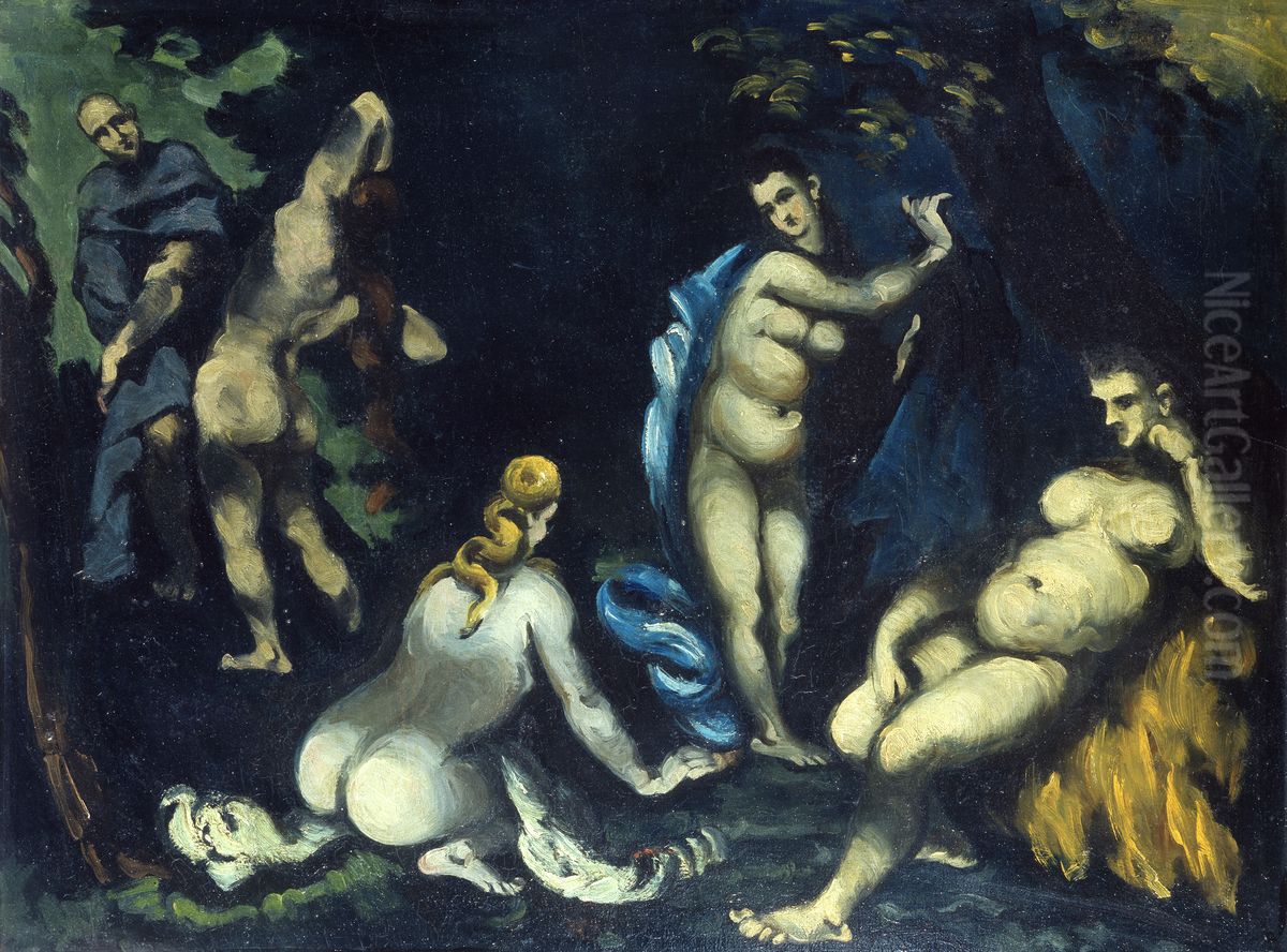 La Tentation de saint Antoine (The Temptation of St. Anthony) Oil Painting by Paul Cezanne