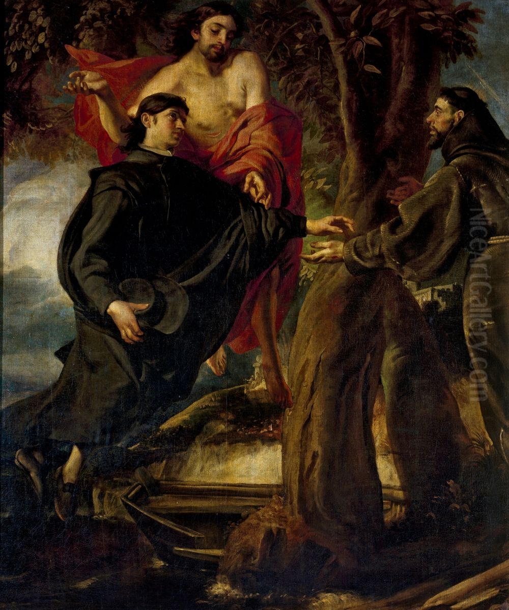 Pasaje de la vida de San Francisco Oil Painting by Juan Martin Cabezalero