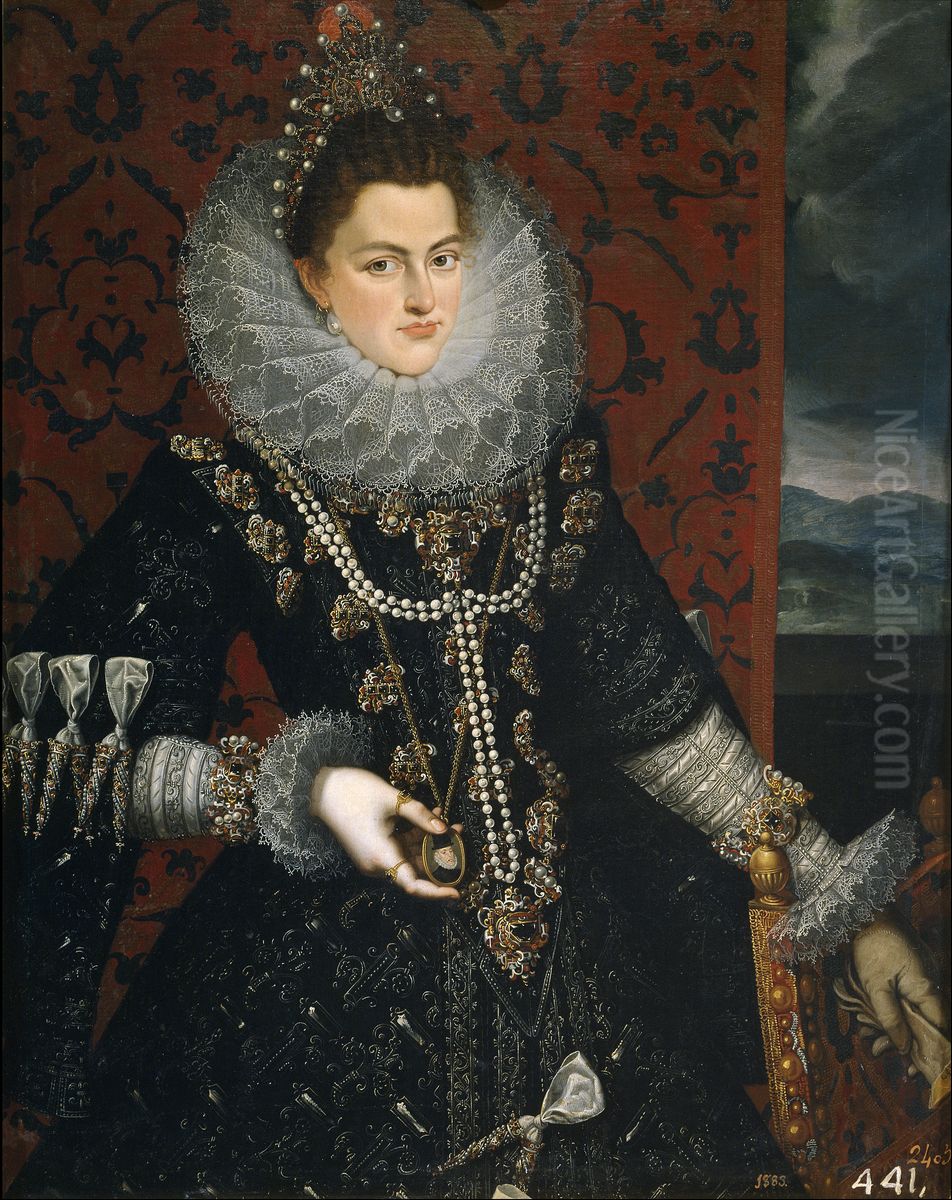 The Infanta Isabel Clara Eugenia Oil Painting by Juan Pantoja de la Cruz