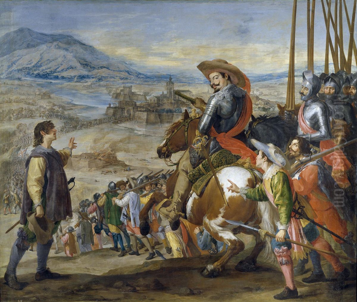 Socorro de Brisach Oil Painting by Jusepe Leonardo
