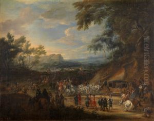 Louis XIV setting out on a campaign)