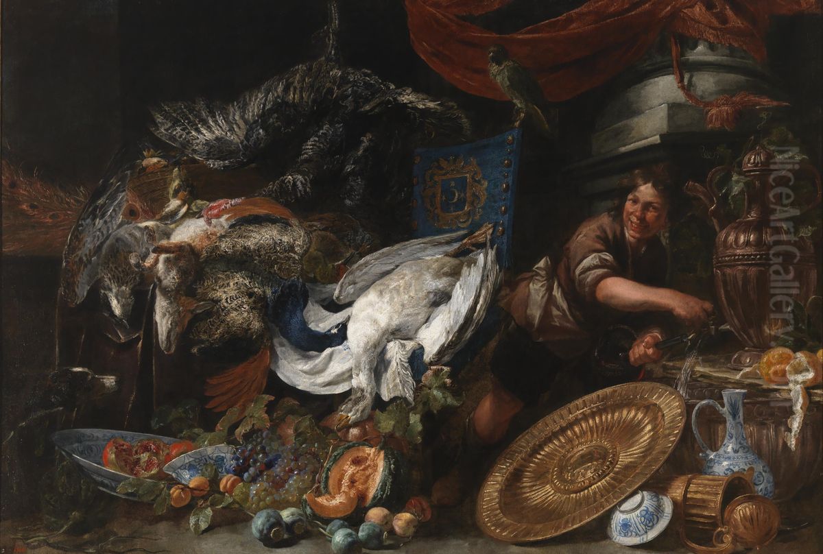 Pantry Oil Painting by Pieter Boel