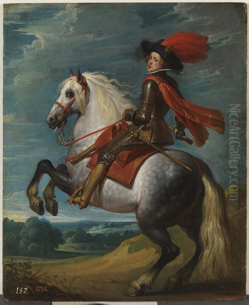 Equestrian painting of Philip IV of Spain Oil Painting by Gaspar De Crayer