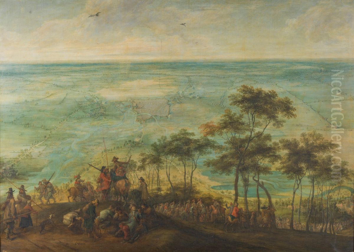 The capture of Saint-Venant Oil Painting by Peter Snayers