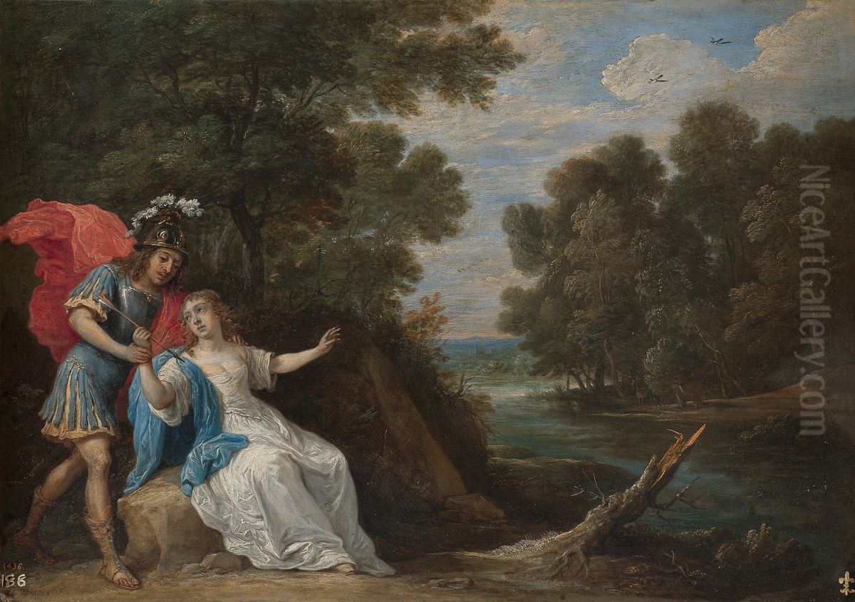Reconciliacion de Reinaldo y Armida Oil Painting by David Teniers the Younger