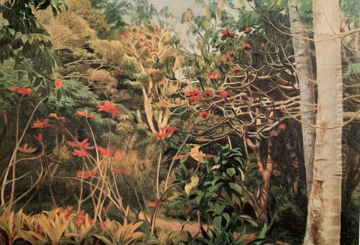 Springtime In Kenting Park Oil Painting by Li Mei-shu