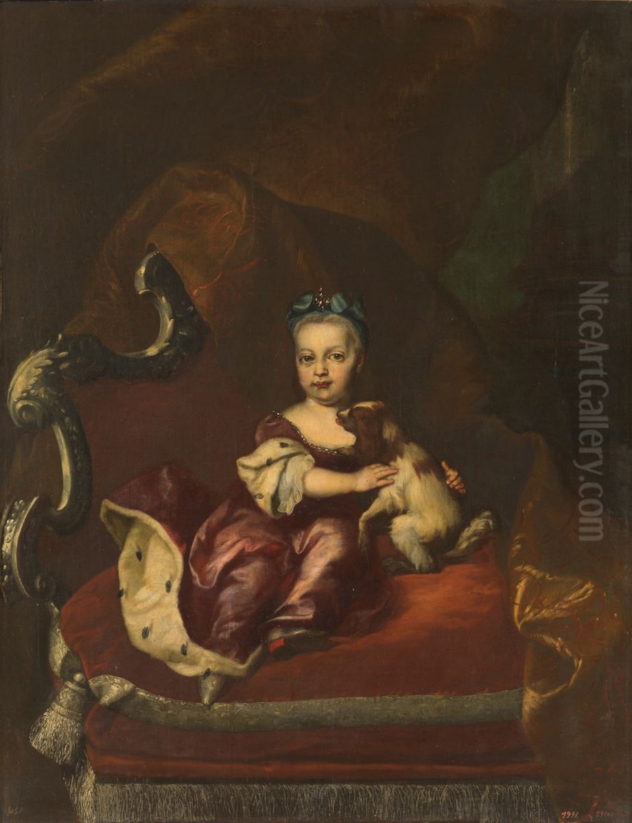Maria Amalia, Archduchess of Austria Oil Painting by Johann-Gottfried Auerbach
