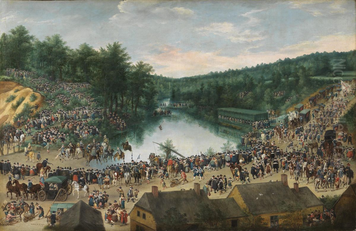 Feast of Our Lady of the Woods Oil Painting by Denis van Alsloot