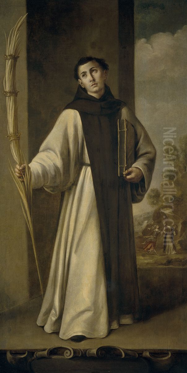 Martir de la Orden de San Jeronimo Oil Painting by Juan De Valdes Leal