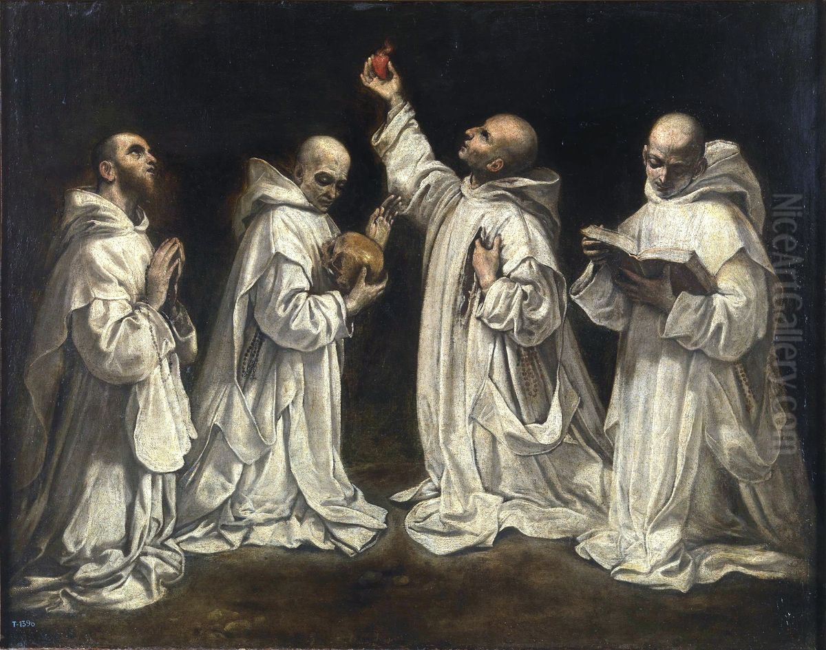 Vision de San Bruno Oil Painting by Rutilio di Lorenzo Manetti