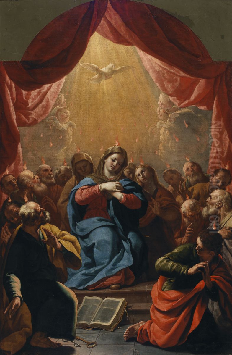 Pentecostes Oil Painting by Antonio Palomino