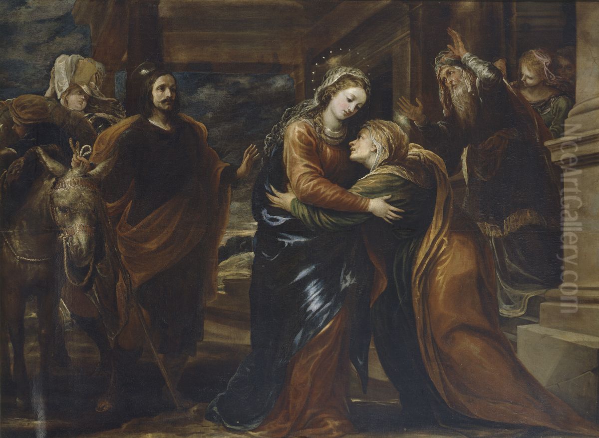 La Visitacion Oil Painting by Francisco Rizi