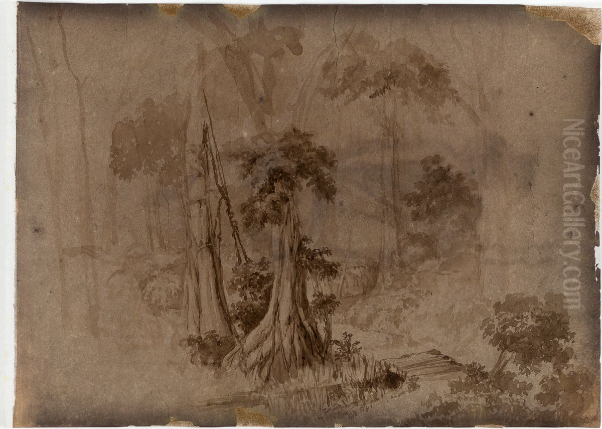 (sem titulo) Oil Painting by Manuel De Araujo Porto-Alegre
