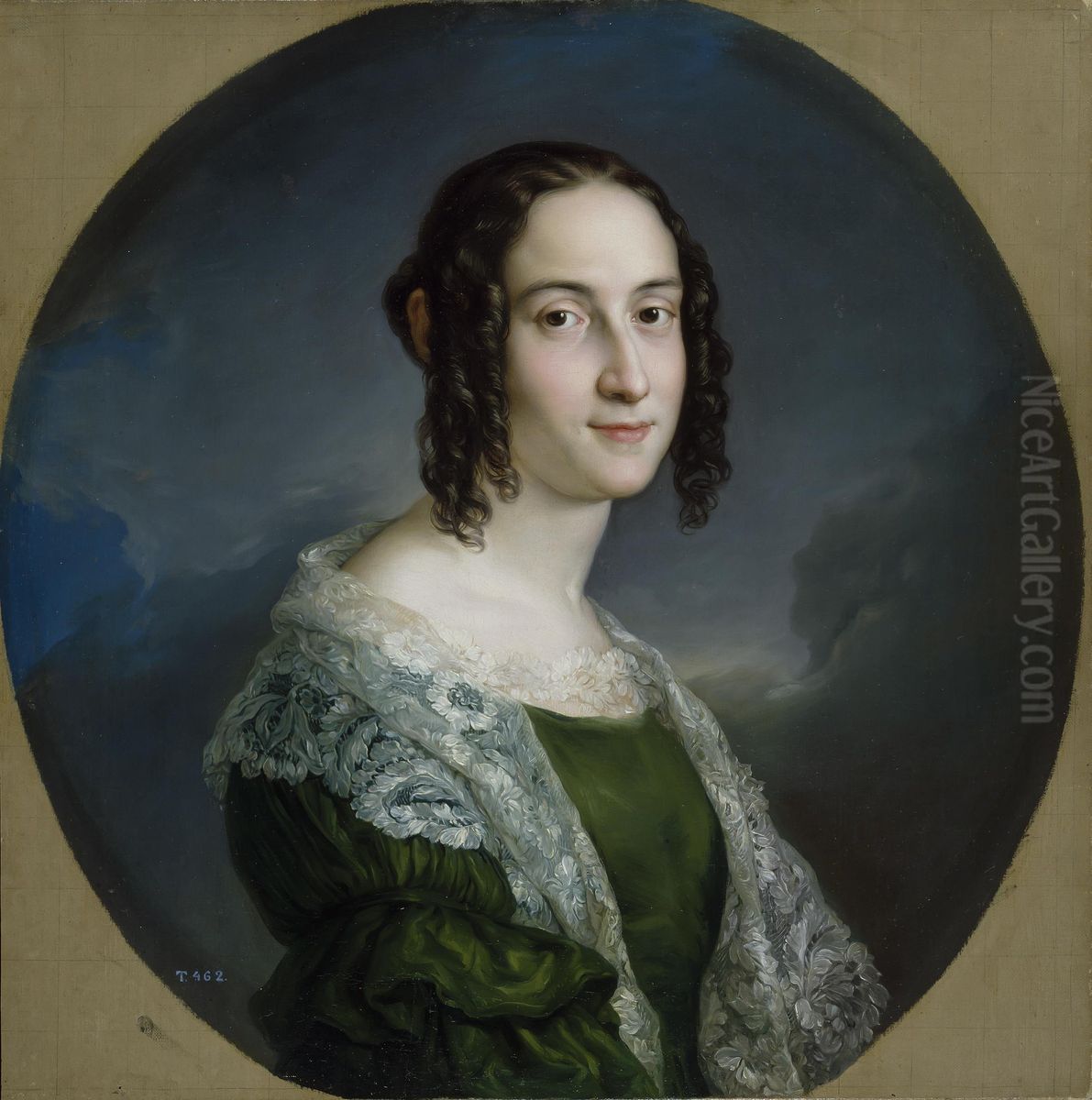 Teresa Nicolau Parodi Oil Painting by Vicente Lopez Portana