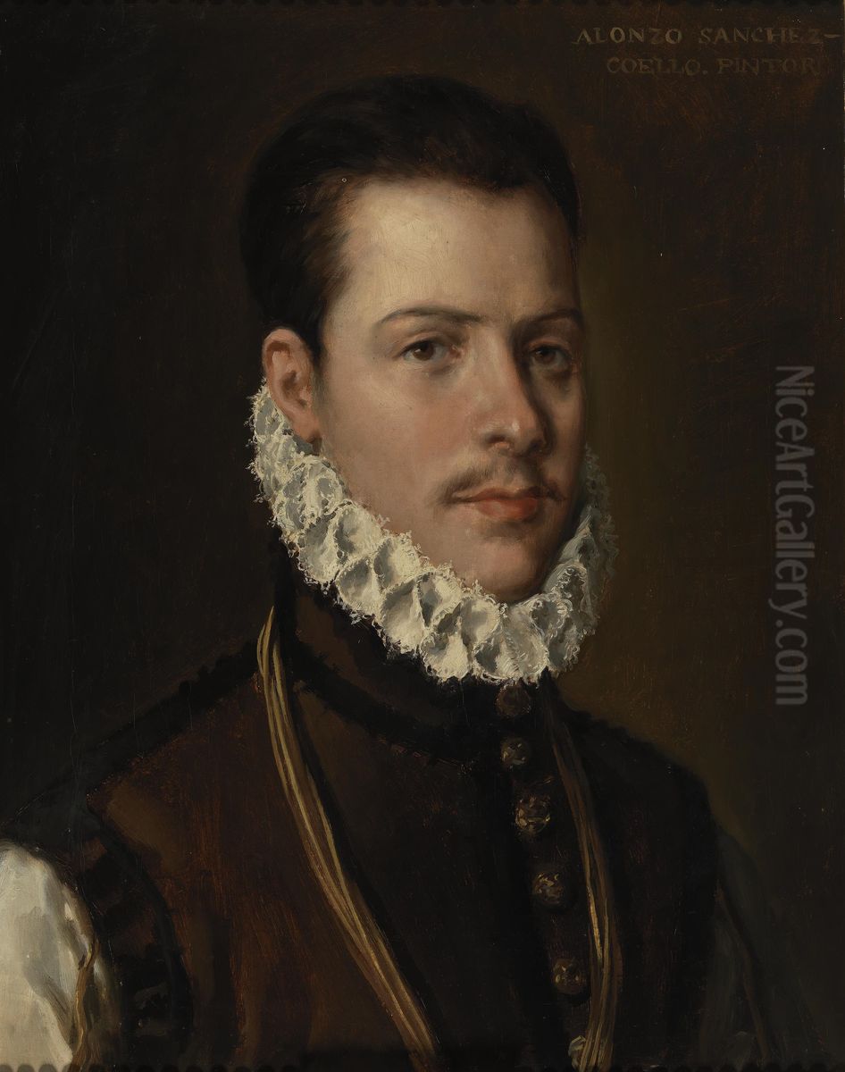 Fernando de Gurrea y Aragon, duque de Villahermosa Oil Painting by Salvador Martinez Cubells