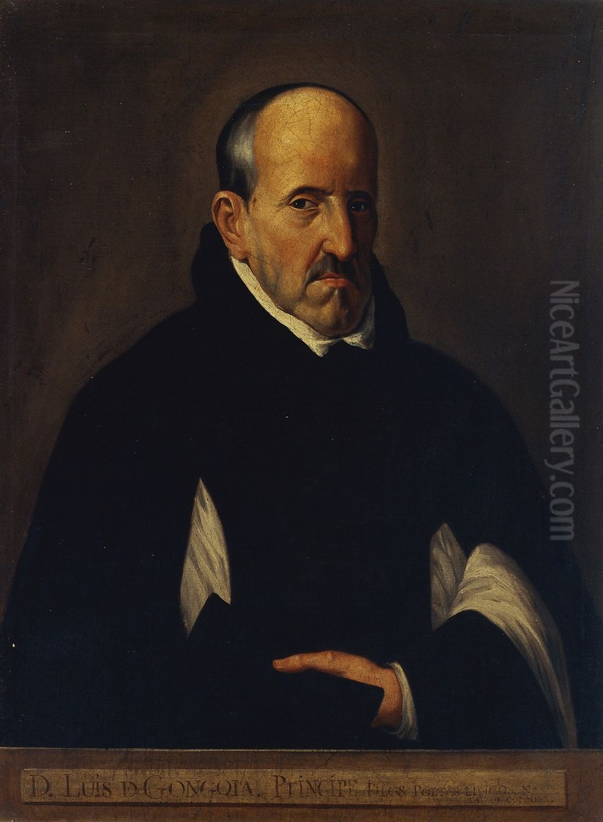 Luis de Gongora y Argote Oil Painting by Diego Rodriguez de Silva y Velazquez