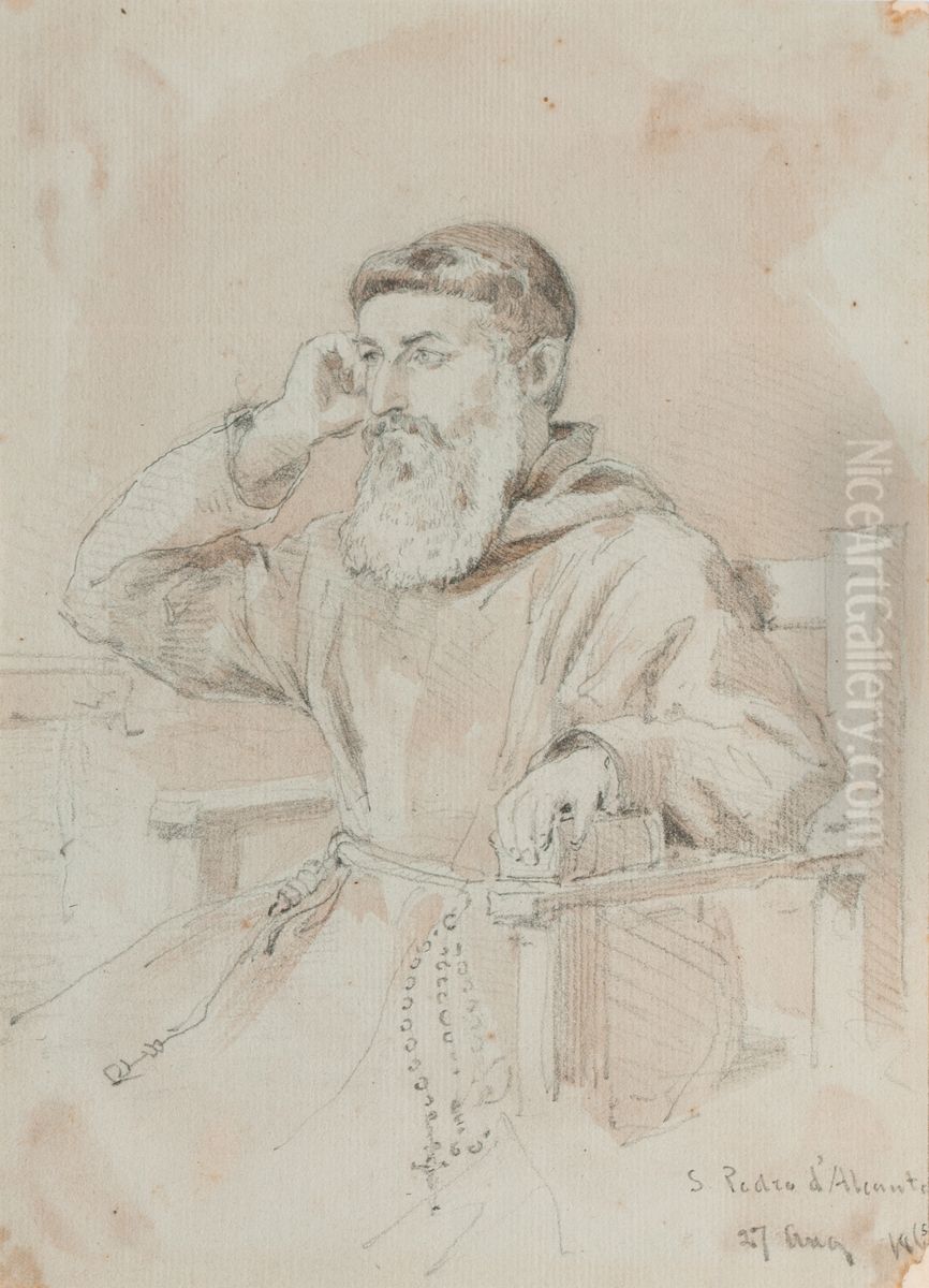 S. Pedro d'Alcantara Oil Painting by Franz Keller-Leuzinger