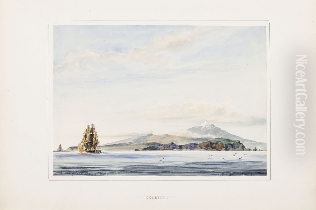 Teneriffe Oil Painting by Jules Marie Vincent de Sinety