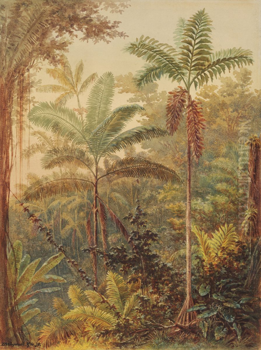 Vegetacao tropical (atribuido) Oil Painting by Bernhard Wiegandt