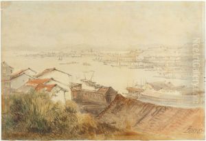 Vista de Niteroi sobre o porto do Rio de Janeiro