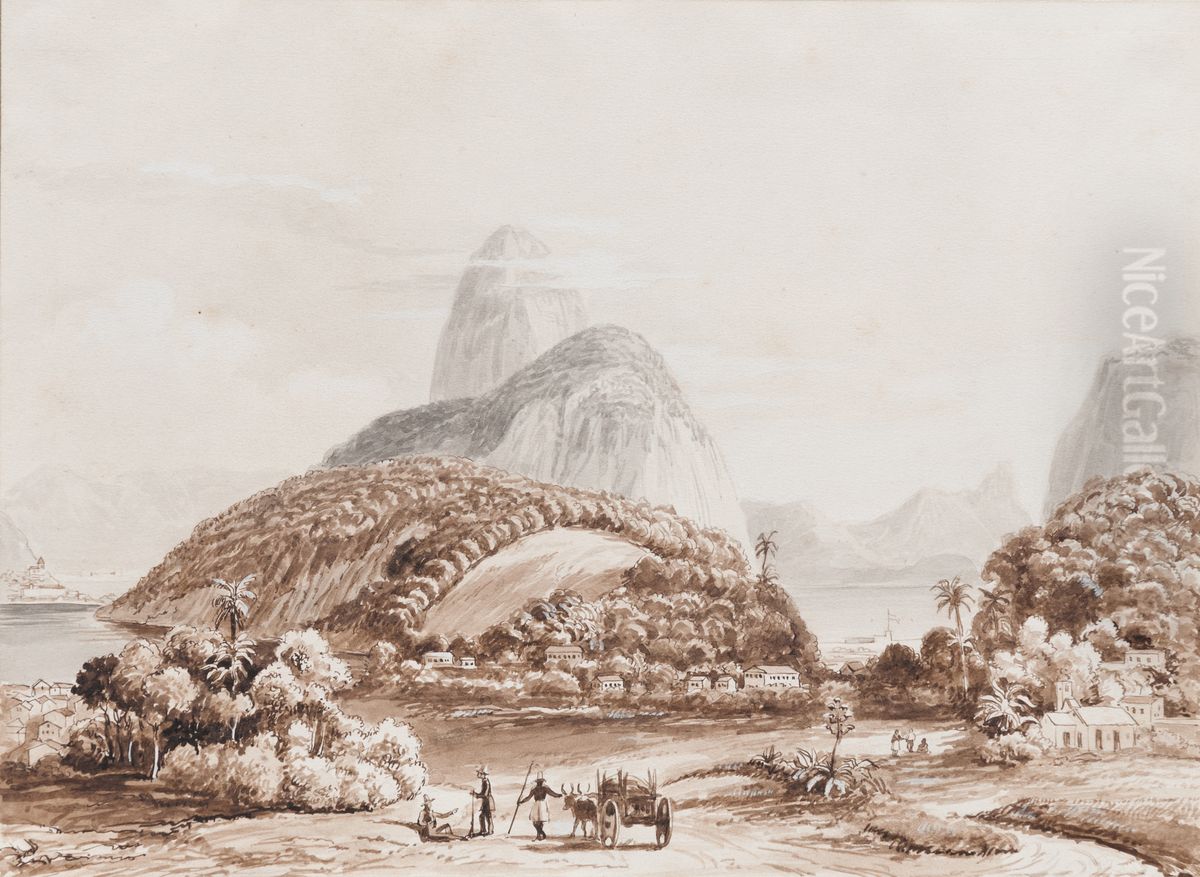 Vista do Rio de Janeiro Oil Painting by Friedrich Salathe
