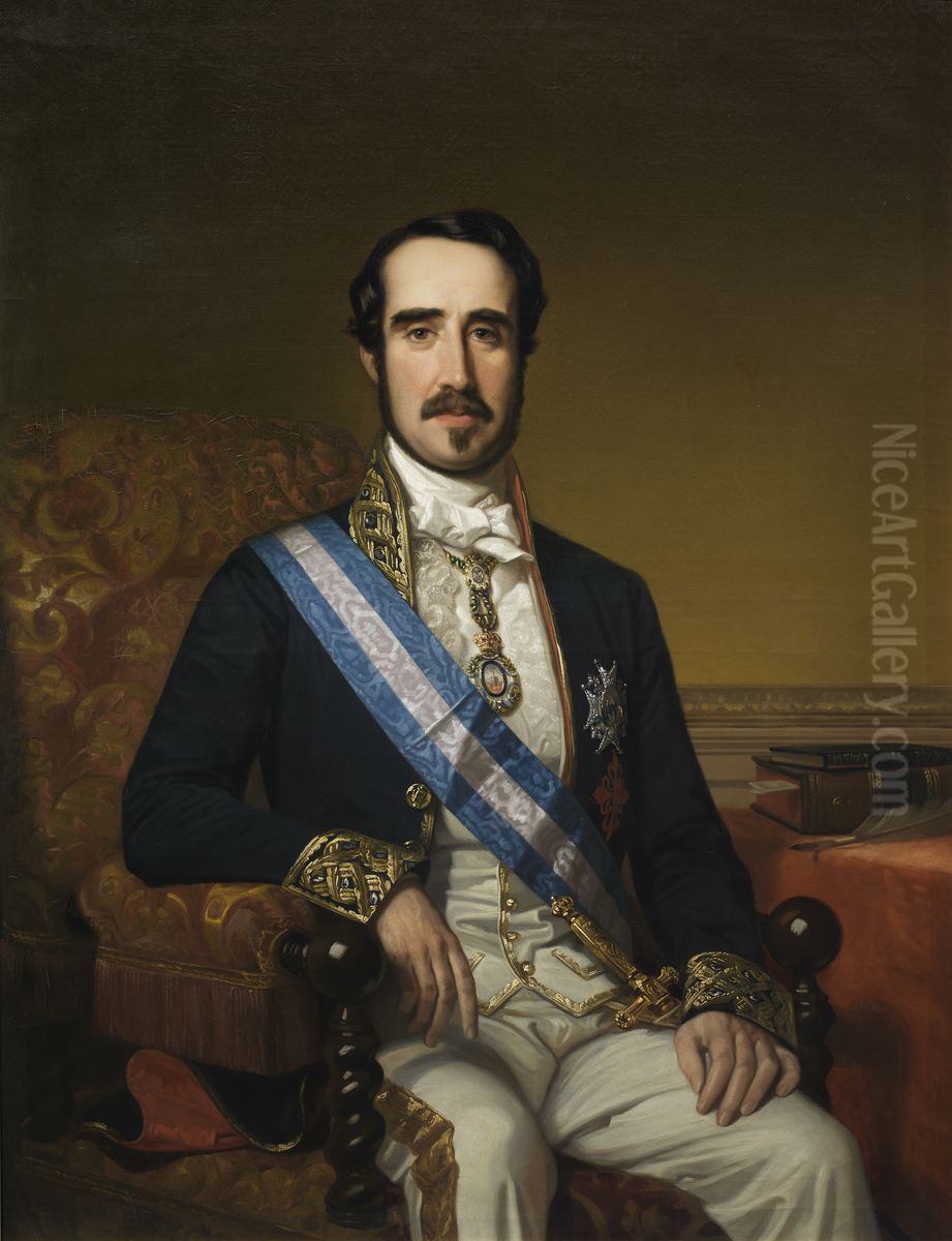 Mariano Roca de Togores y Carrasco Oil Painting by Federico de Madrazo y Kuntz