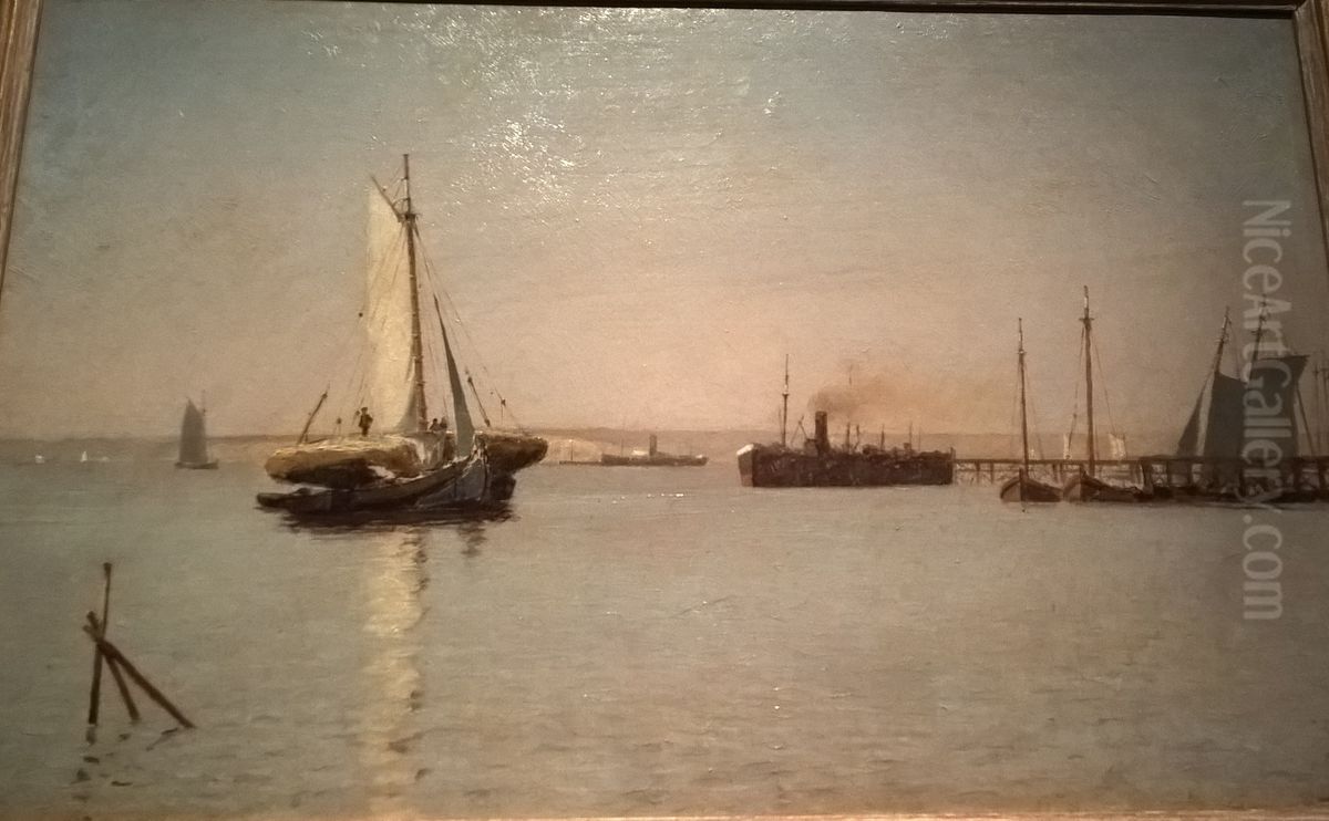 Last berth Oil Painting by Joao Vaz