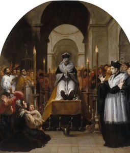 Saint Bruno's Conversion before the Body of Diocres