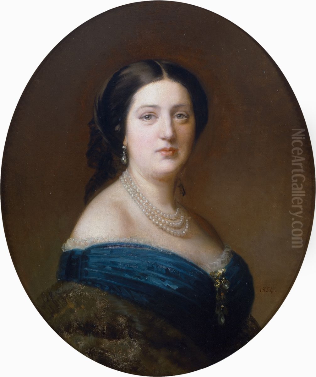 Manuela Maria Miquel y Lucuy Oil Painting by Federico de Madrazo y Kuntz