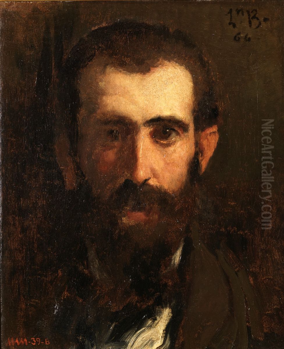 El pintor Ceferino Araujo Sanchez Oil Painting by Leon Bonnat