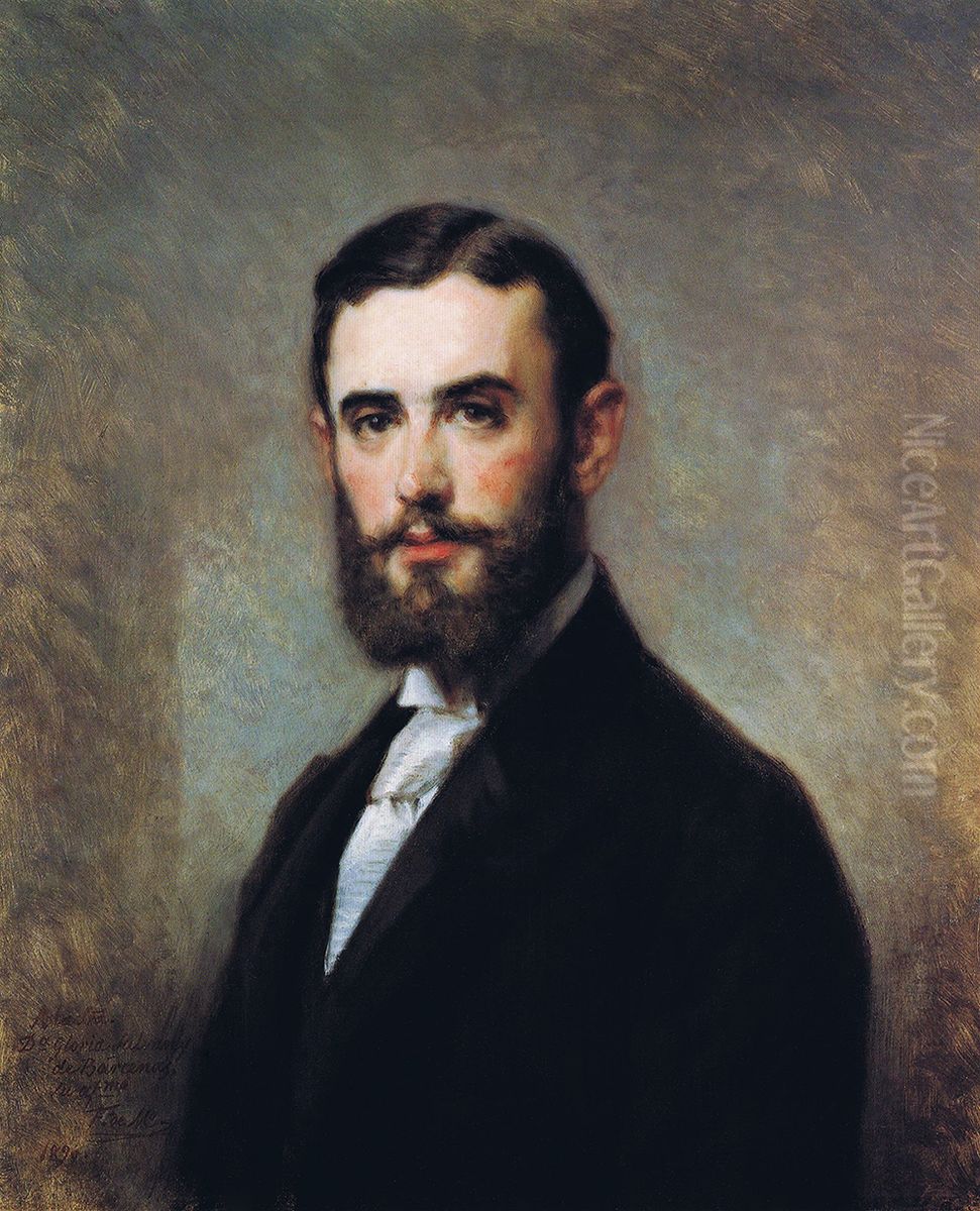 Jose de las Barcenas y Bringas Oil Painting by Federico de Madrazo y Kuntz