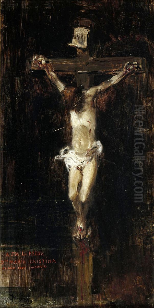 Cristo crucificado Oil Painting by Francisco Domingo Marques