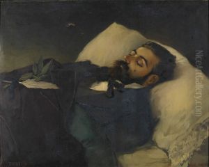 Retrato mortuorio del periodista Pedro Avial Taracena