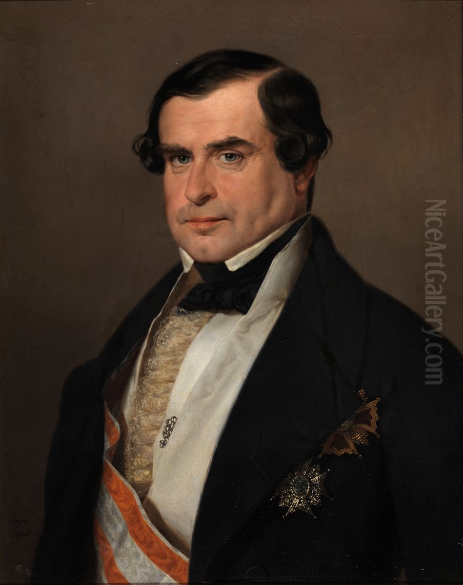 Jose Antonio Ponzoa y Cebrian Oil Painting by Rafael Tejeo