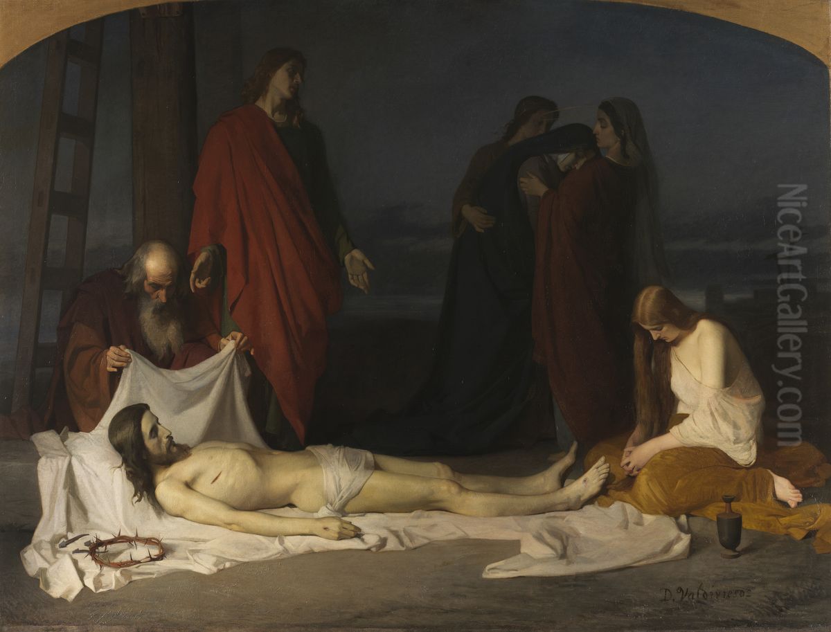 El Descendimiento Oil Painting by Domingo Valdivieso y Henarejos