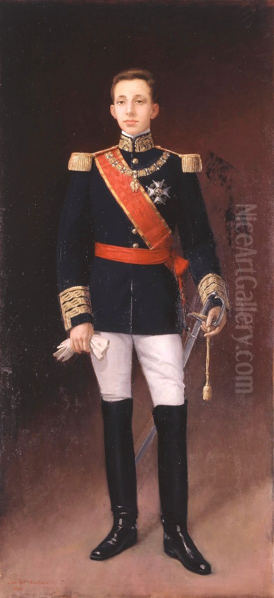 Alfonso XIII de Espana Oil Painting by Juan Antonio Benlliure