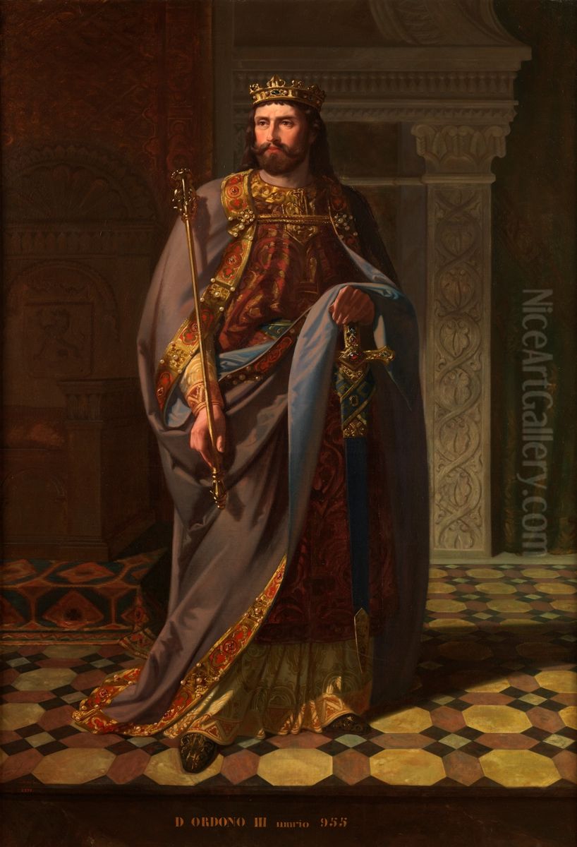 Ordono III de Leon Oil Painting by Isidoro Lozano