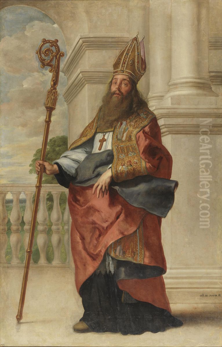 Saint Ambrose Oil Painting by Gaspar De Crayer