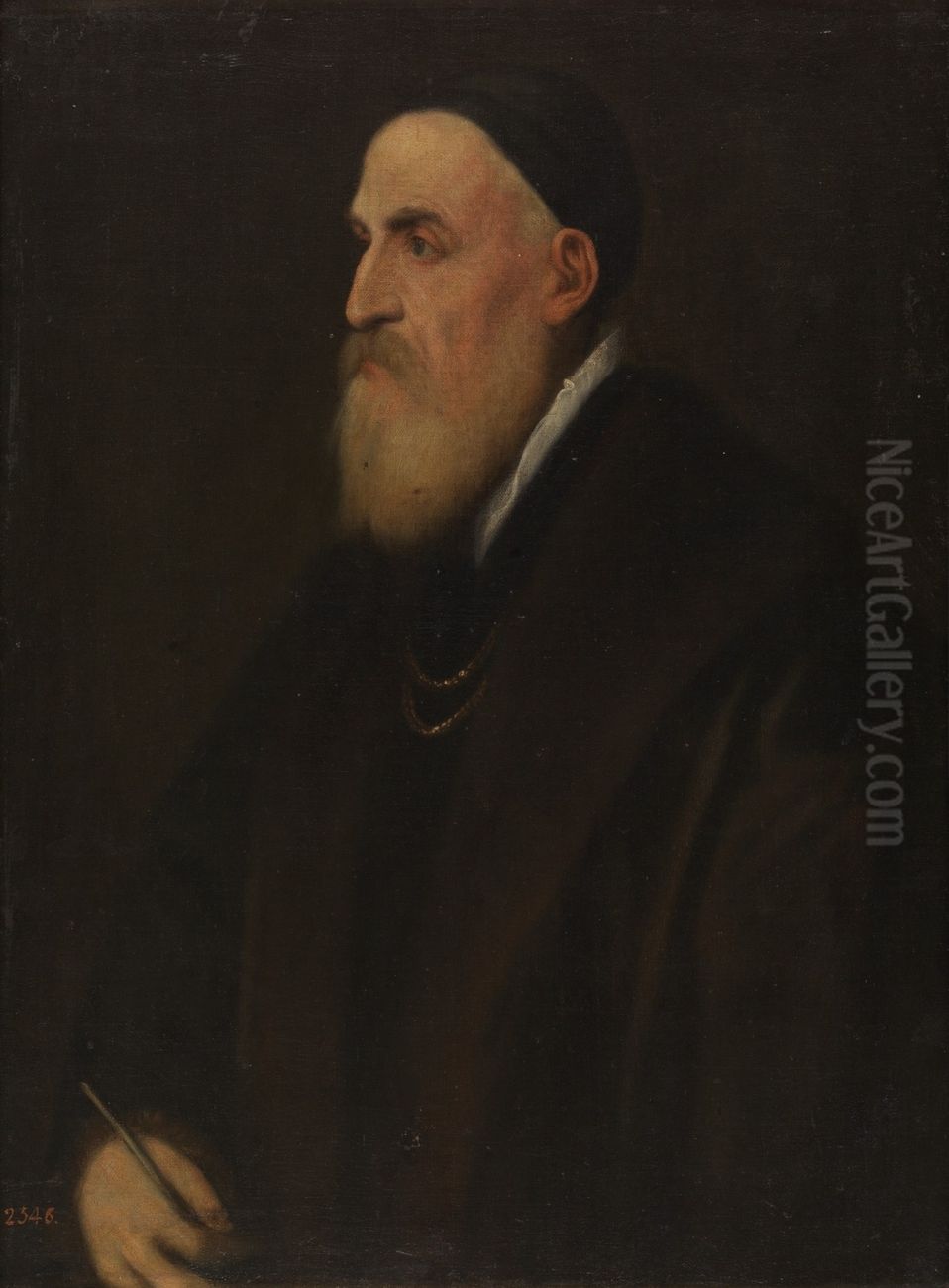 Self-Portrait of Titian Oil Painting by Titian