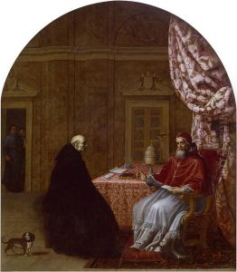 Urban II Deliberates with Saint Bruno