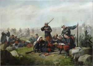 Rast wahrend des Marsches