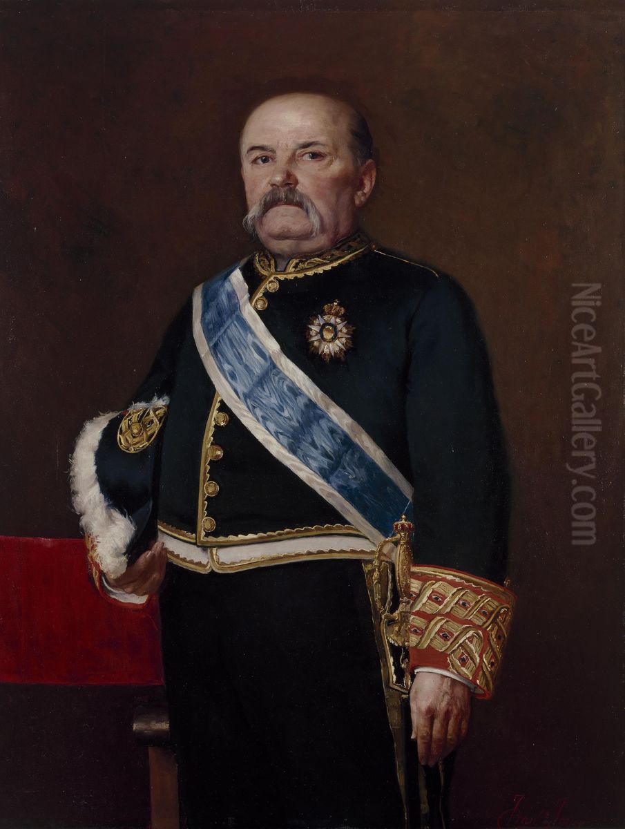 Manuel Becerra y Bermudez Oil Painting by Francisco Jover y Casanova