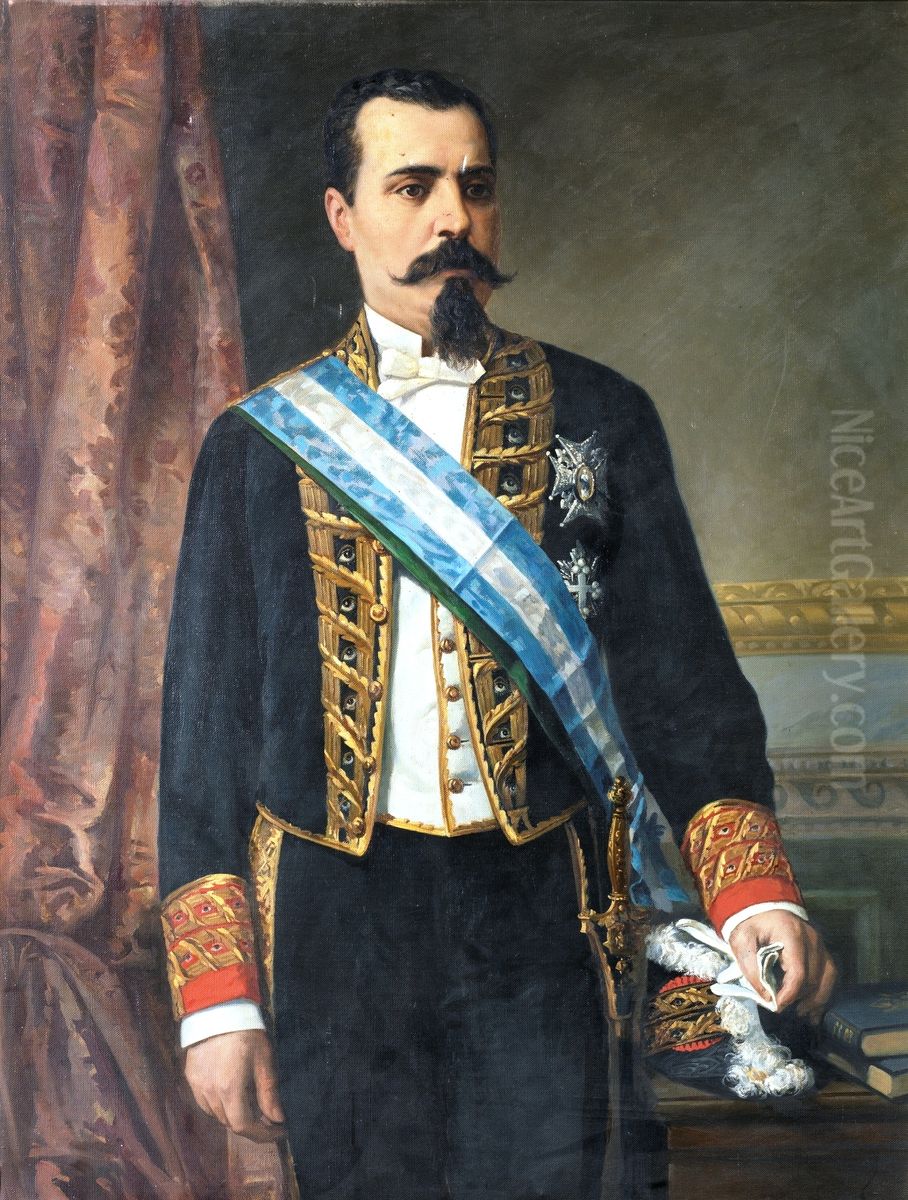Cristobal Martin de Herrera Oil Painting by Francisco Maura Y Montaner