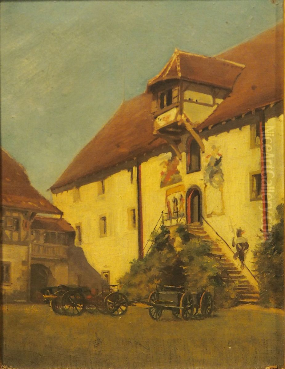 Der Zeughaushof in Bern Oil Painting by unknown