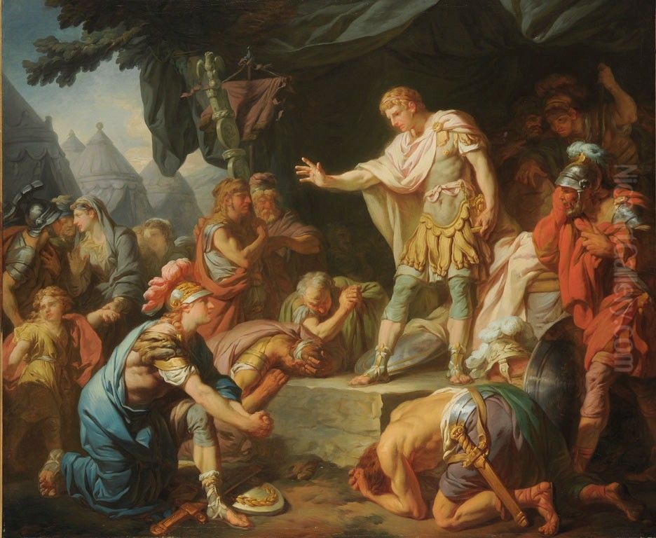 Germanicus Calms Sedition in his Camp Oil Painting by Francois-Andre Vincent