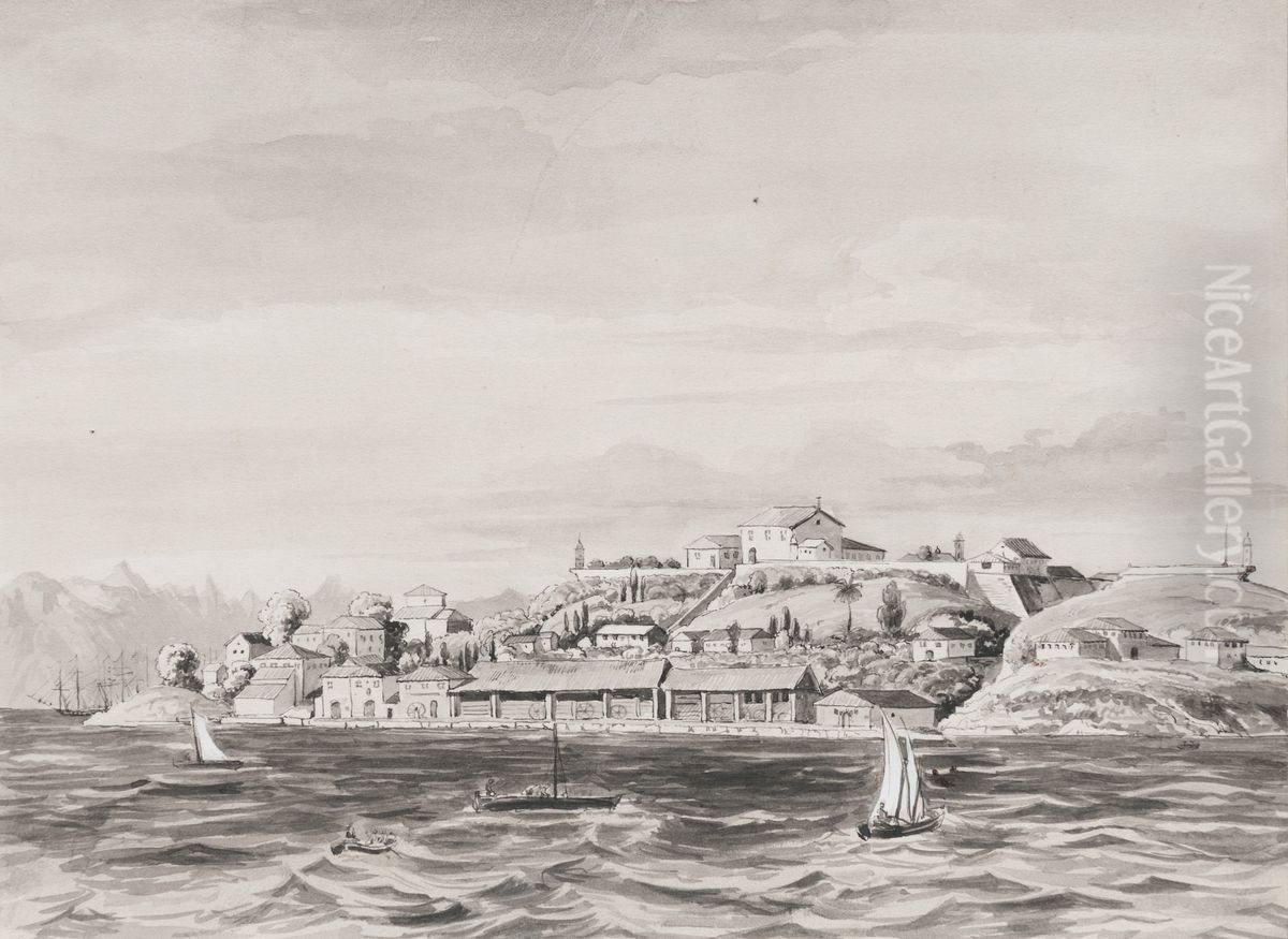 Ilha das Cobras Oil Painting by Friedrich Salathe