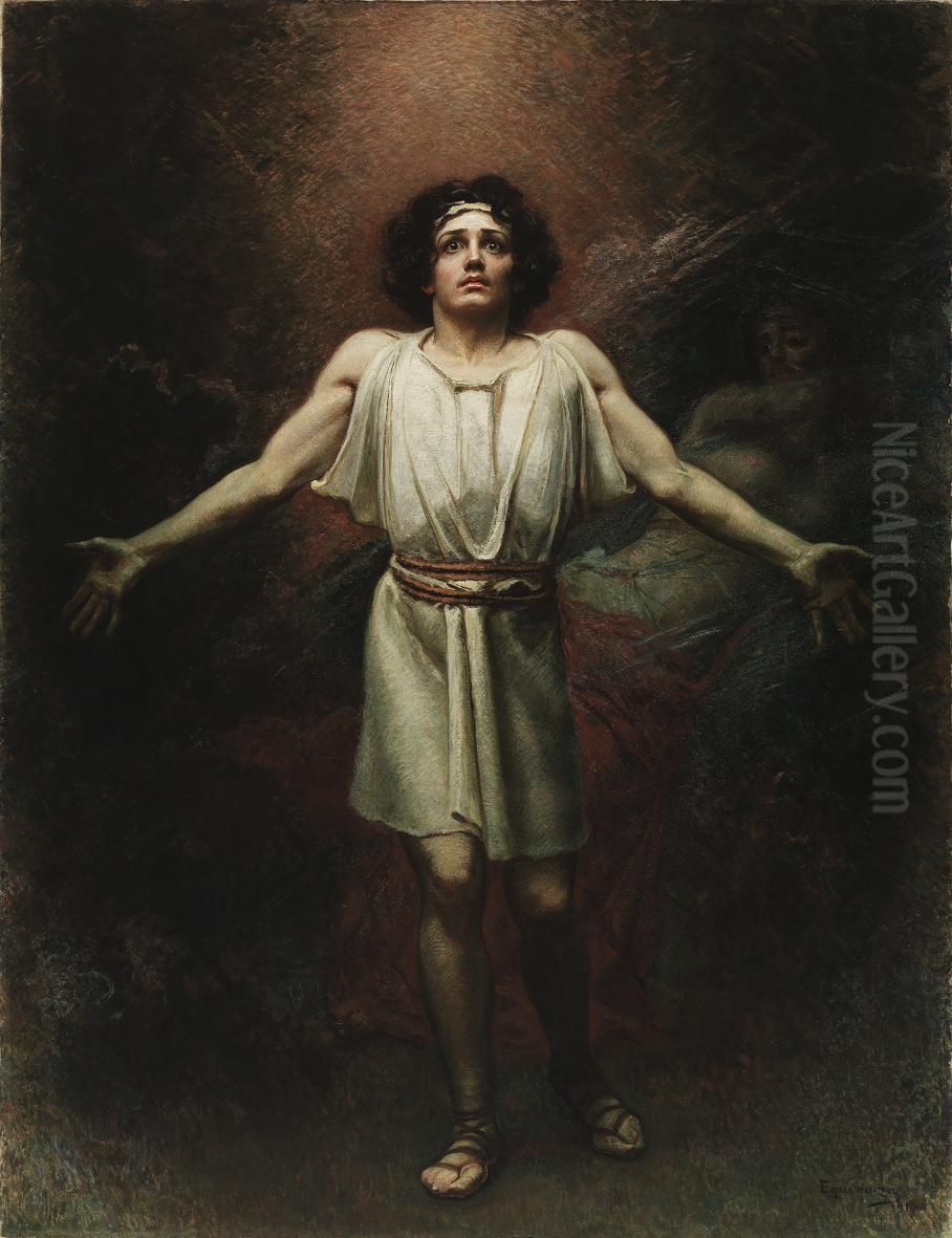 Parsifal Oil Painting by Rogelio De Egusquiza Barrena