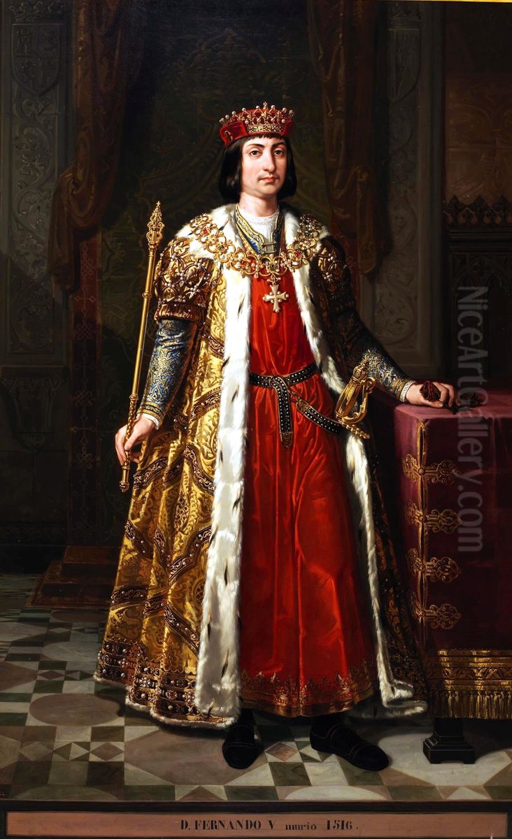 Fernando II de Aragon Oil Painting by Bernardino Montanes
